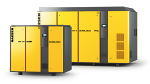 Oljefria skruvkompressorer med vattenkylning.