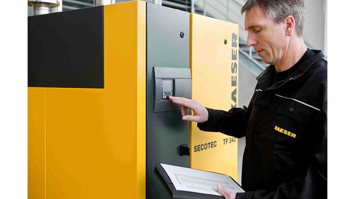 Latentackumulatortork, Secotec TF, för tryckluftsbehandling