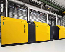 Vridkolvsstation för avloppsvattenreningen i Manching.