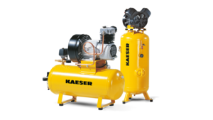 Torrkomprimerande kolvkompressorer för industri – liggande eller stående