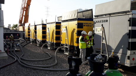 Driftsättning av de tio MOBILAIR-anläggningarna.