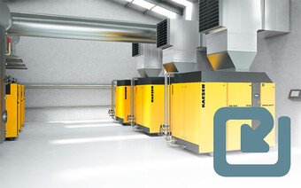 Värmeåtervinning för användning av spillvärme och anslutning till ett frånluftskanalsystem