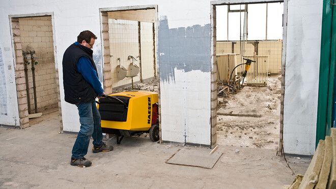 M13 – Tack vare sin kompakta konstruktion är den idealisk för användning i byggnader.