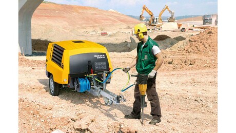 Slagvinda för byggkompressorer som tillbehör