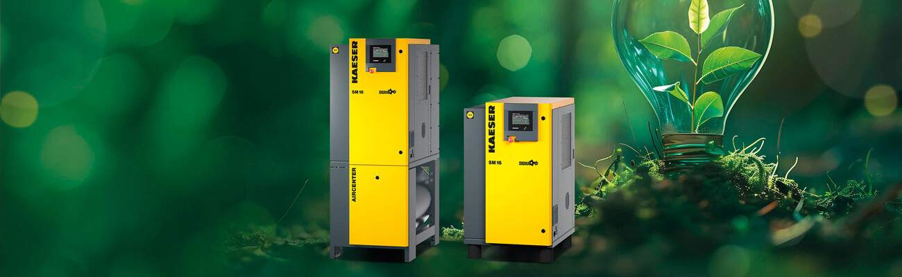 Secure your SM series rotary screw compressor or compact AIRCENTER air station today.